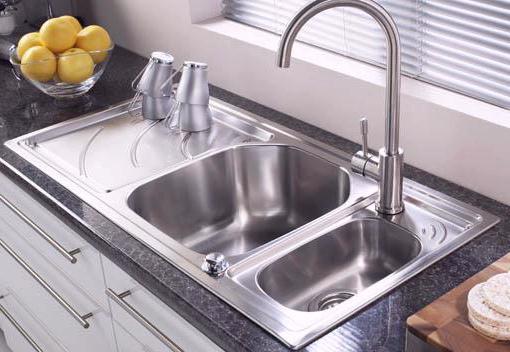 Additional image for Echo 1.5 bowl stainless steel kitchen sink with left hand drainer.