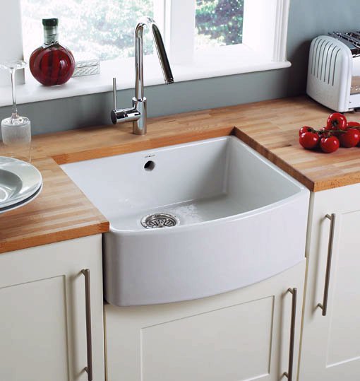 Additional image for Edinburgh 1.0 bowl bow front ceramic kitchen sink