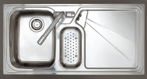 Additional image for Lausanne 1.5 bowl stainless kitchen sink, right drainer & Extras.