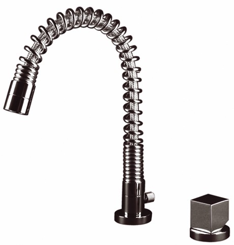 Additional image for Lucido spring spout chrome kitchen faucet.