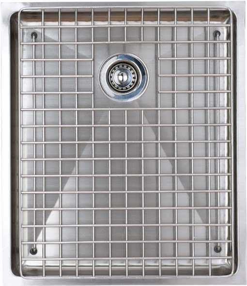 Additional image for Onyx flush inset kitchen drainer in brushed steel finish.