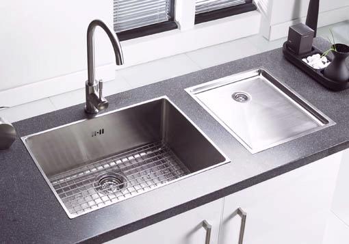 Additional image for Onyx large bowl flush inset kitchen sink & Extras.