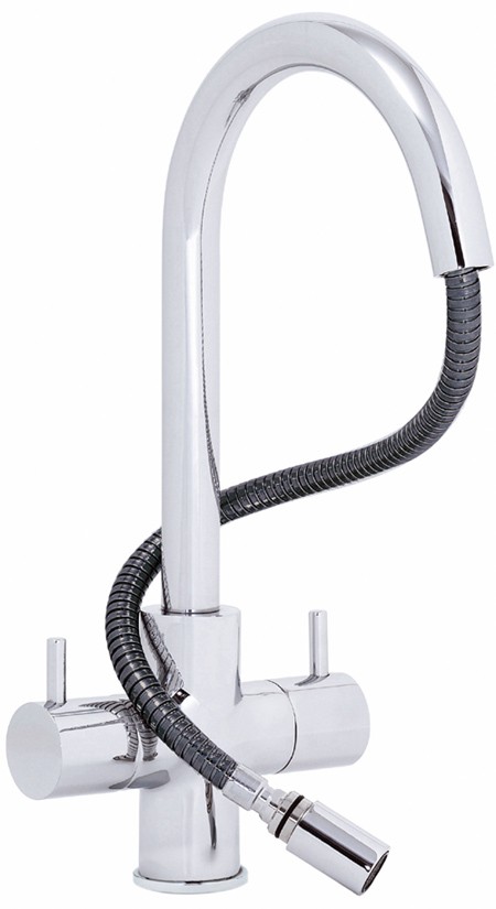 Additional image for Shannon 421 mono kitchen mixer faucet, pull out rinser.