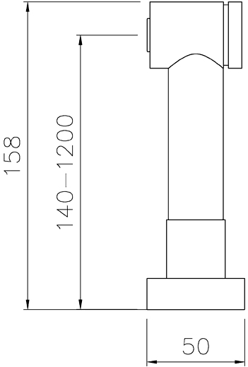 Additional image for Pull Out Hand Spray kitchen Rinser (Chrome).