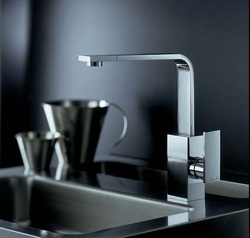 Additional image for Media Slimline Single Lever Kitchen Faucet (Chrome).