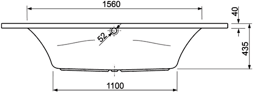 Additional image for Corner Bath With Built In Seat.  1400x1400mm.