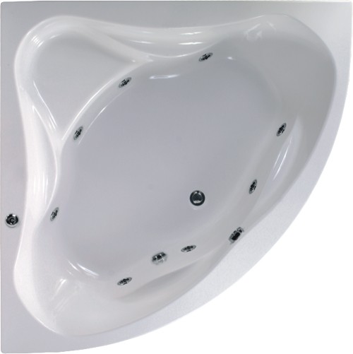 Additional image for Corner Whirlpool Bath. 8 Jets. 1400x1400mm.