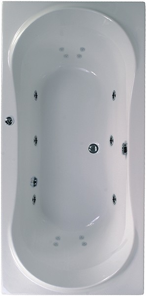 Additional image for Double Ended Turbo Whirlpool Bath. 14 Jets. 1800x800mm.