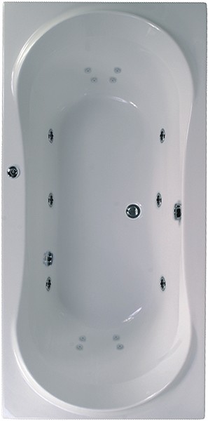 Additional image for Double Ended Whirlpool Bath. 14 Jets. 1800x900mm.