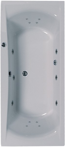 Additional image for Aquamaxx Turbo Whirlpool Bath. 14 Jets. 1700x750mm.