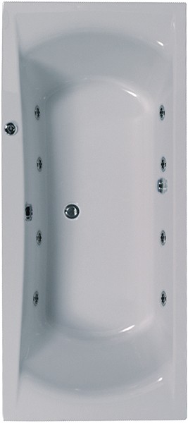 Additional image for Aquamaxx Whirlpool Bath. 8 Jets. 1700x750mm.