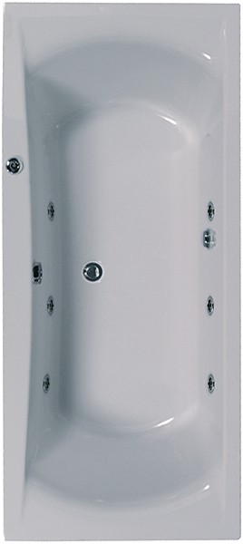 Additional image for Double Ended Whirlpool Bath. 6 Jets. 1700x750mm.