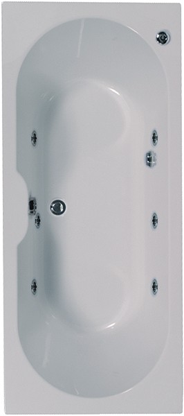 Additional image for Double Ended Whirlpool Bath. 6 Jets. 1700x750mm.