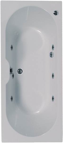 Additional image for Double Ended Whirlpool Bath. 6 Jets. 1700x700mm.