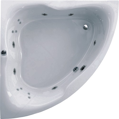 Additional image for Corner Whirlpool Bath. 14 Jets. 1400x1400mm.