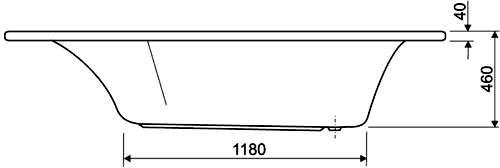 Additional image for Corner Bath.  1500x1500mm.