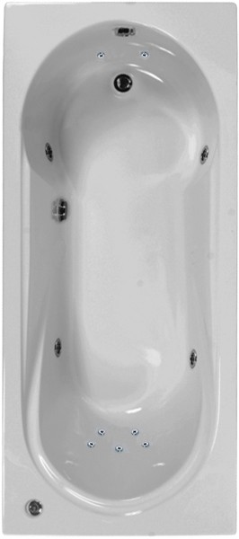 Additional image for Aquamaxx Whirlpool Bath. 11 Jets. 1700x750mm.