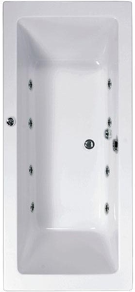 Additional image for Double Ended Whirlpool Bath. 8 Jets. 1600x700mm.