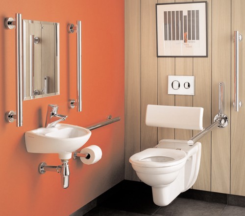Additional image for Contemporary Pack, Wall Hung Set With Steel Rails.