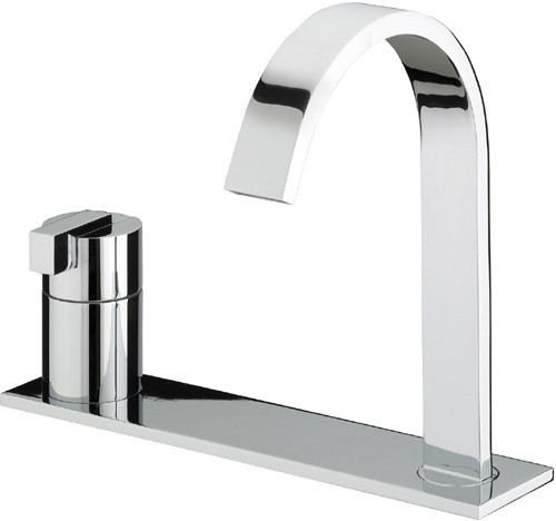 Additional image for Basin Mixer with Single Lever Control and Mounting Plate.