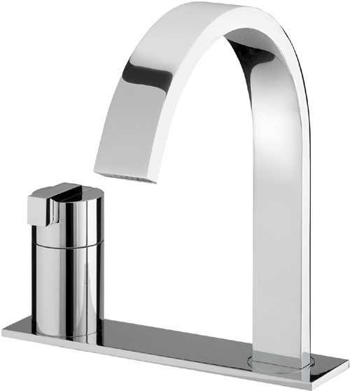 Additional image for Bath Filler with Single Lever Control and Mounting Plate.