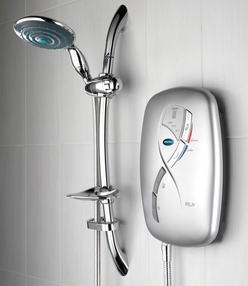 Additional image for 9.5Kw Thermostatic Electric Shower In Matt Chrome.