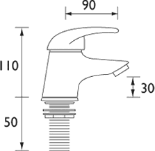 Additional image for Bath Faucets (Pair, Chrome).