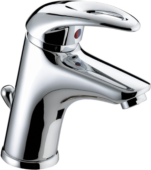 Additional image for Eco-Click Mono Basin Mixer Faucet With Pop Up Waste (Chrome).