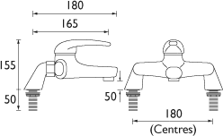 Additional image for Bath Filler Faucet (Chrome).