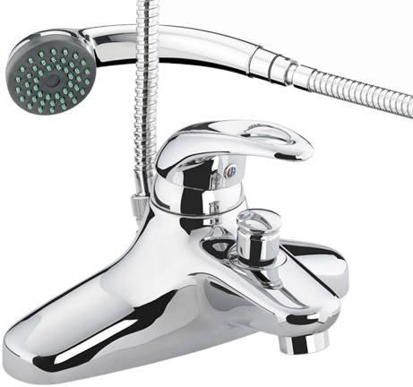 Additional image for Single Lever Bath Shower Mixer Faucet With Shower Kit (Chrome).