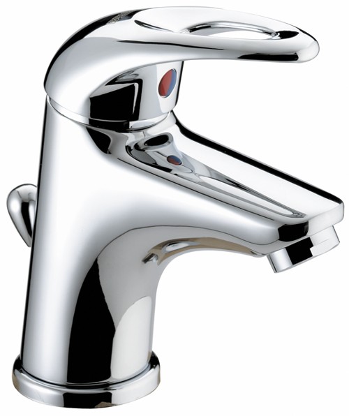 Additional image for Mini Mono Basin Mixer Faucet With Pop Up Waste (Chrome).