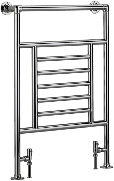 Additional image for Jupiter Bathroom Radiator (Chrome). 575x840mm.