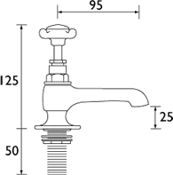 Additional image for Basin Faucets, Chrome Plated.