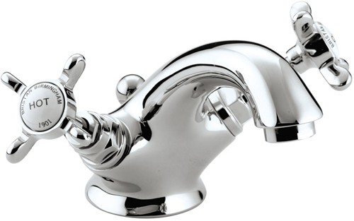 Additional image for Basin Mixer Faucet & Pop Up Waste, Chrome Plated.