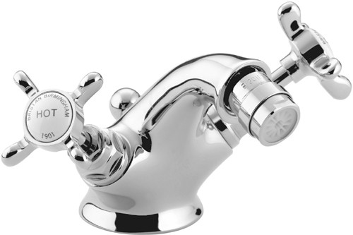 Additional image for Bidet Mixer Faucet & Pop Up Waste, Chrome Plated.