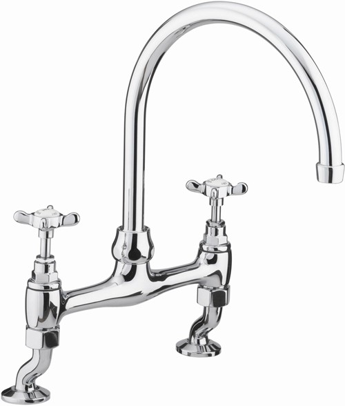 Additional image for Bridge Sink Mixer Faucet, Chrome Plated.