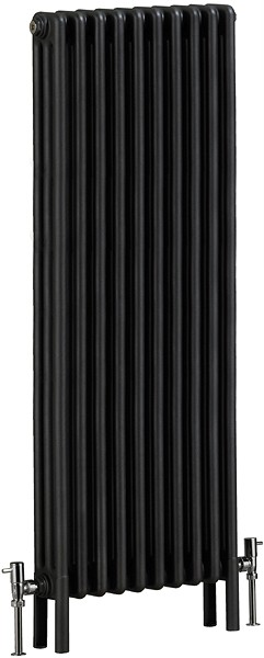 Additional image for Nero 3 Column Bathroom Radiator (Gun Metal). 490x1500mm.