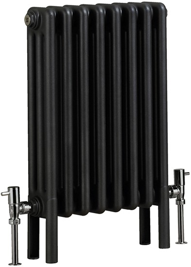 Additional image for Nero 3 Column Bathroom Radiator (Gun Metal). 400x600mm.