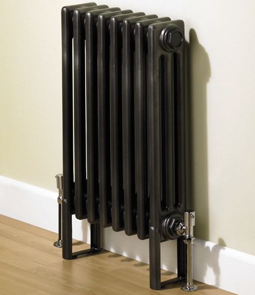 Additional image for Nero 3 Column Bathroom Radiator (Gun Metal). 400x600mm.