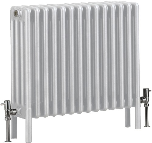 Additional image for Nero 4 Column Bathroom Radiator (White). 670x600mm.