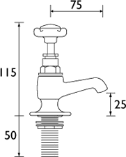 Additional image for Vanity Basin Faucets, Chrome Plated.