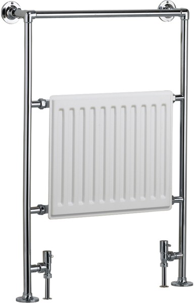 Additional image for Venus Bathroom Radiator (Chrome & White). 686x952mm.