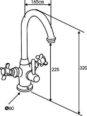 Additional image for Rosedale Traditional Water Filter Kitchen Faucet.