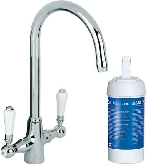 Additional image for Kitchen Faucet With Brita On Line Active Filter Kit (Chrome).