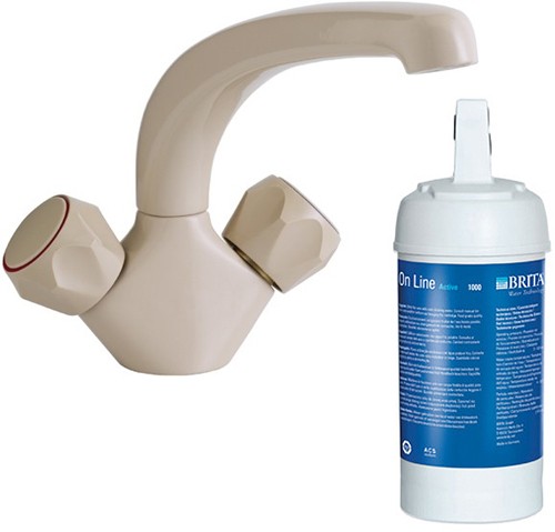 Additional image for Kitchen Faucet & Brita On Line Filter Kit (Champagne).
