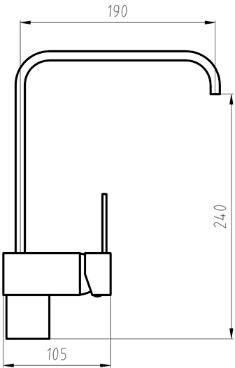 Additional image for Megan Kitchen Faucet With Brita On Line Filter Kit (Brushed Steel).