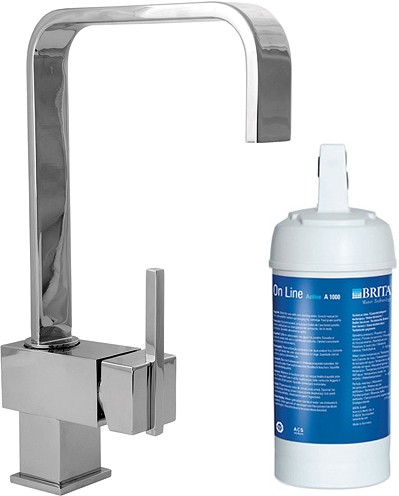 Additional image for Kitchen Faucet With Swivel Spout & Brita On Line Filter Kit (Chrome).