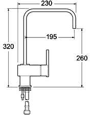 Additional image for Kitchen Faucet With Swivel Spout & Brita On Line Filter Kit (Chrome).