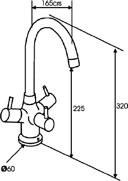 Additional image for Titanium Modern Water Filter Kitchen Faucet (Brushed Steel).