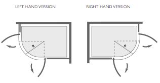 Additional image for Allure Left Handed 800x1000 offset quadrant shower enclosure.